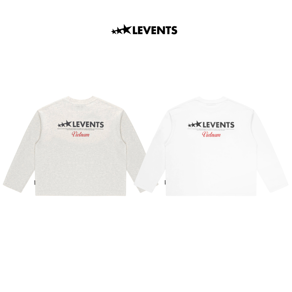 LEVENTS LEVENTS LEVENTS LEVENTS | เวียดนามฉบับแขนยาว Boxy Tee