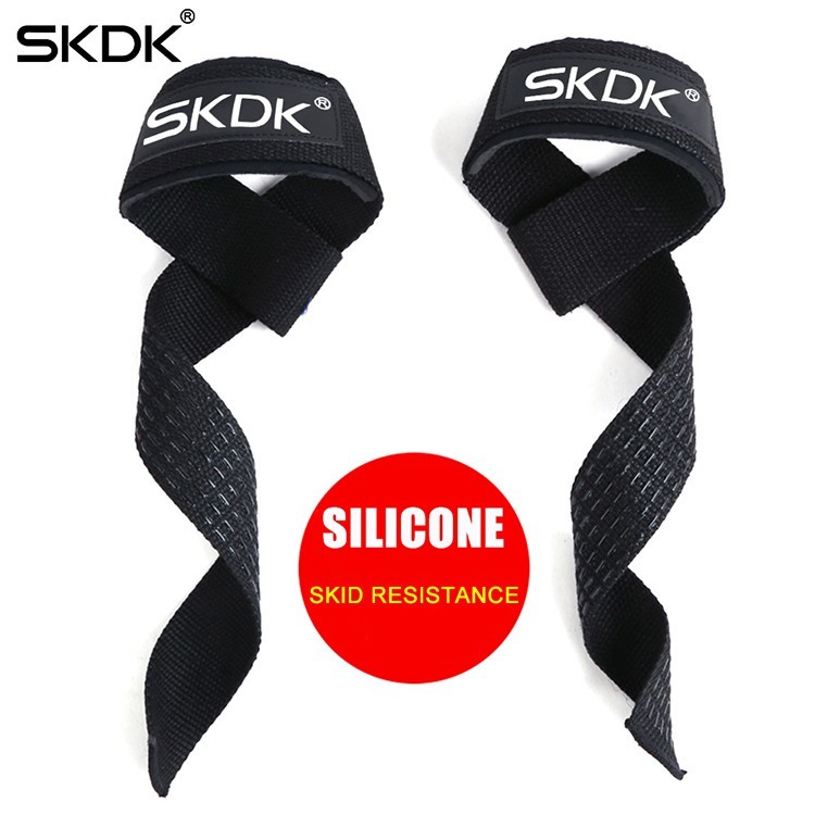 Gym Back Pull Straps Deadlift - Lifting Straps SKDK (1 คู่)