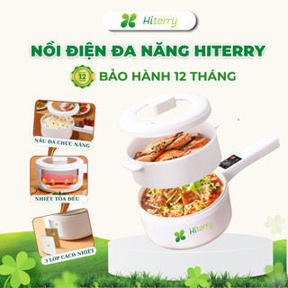 Nồi điện đa năng Hiterry Dung Tích Lớn Có Kèm Gía Hấp Nồi nấu lẩu nấu mì nấu cơm canh- BH 12 Tháng Lỗi 1 đổi 1