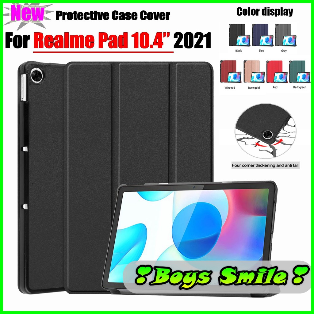 เคสหนังเปิดปิดอัตโนมัติสําหรับ Realme Pad 10.4 นิ้ว RMP2102 RMP2103