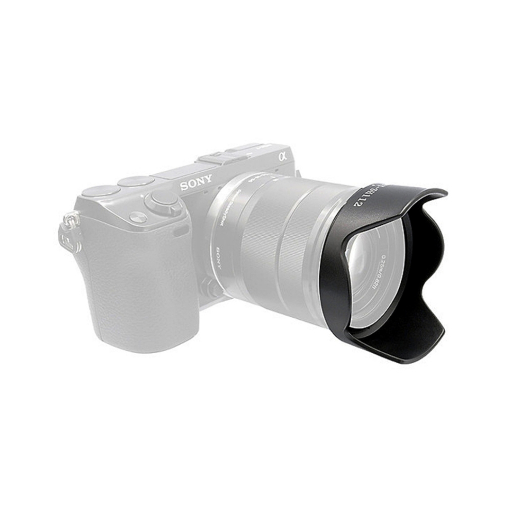 เลนส์ฮูด Sony SH112 สําหรับเลนส์ Sony E 18-55mm F3.5-5.6 – ป้องกันแสงสะท้อน, ป้องกันเลนส์
