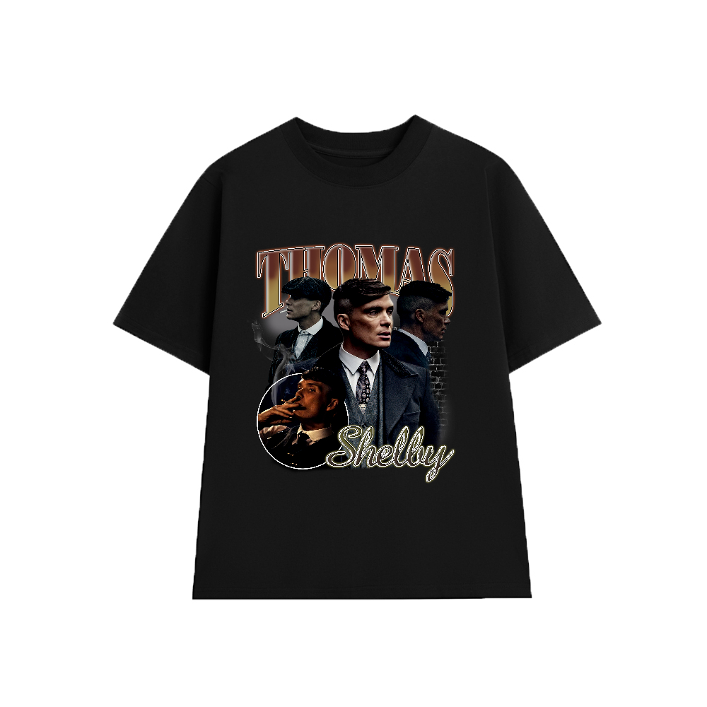 เสื้อยืด Thomas Shelby - Peaky Blinders 07 ผ้าฝ้ายนุ่มทรงหลวม Unisex
