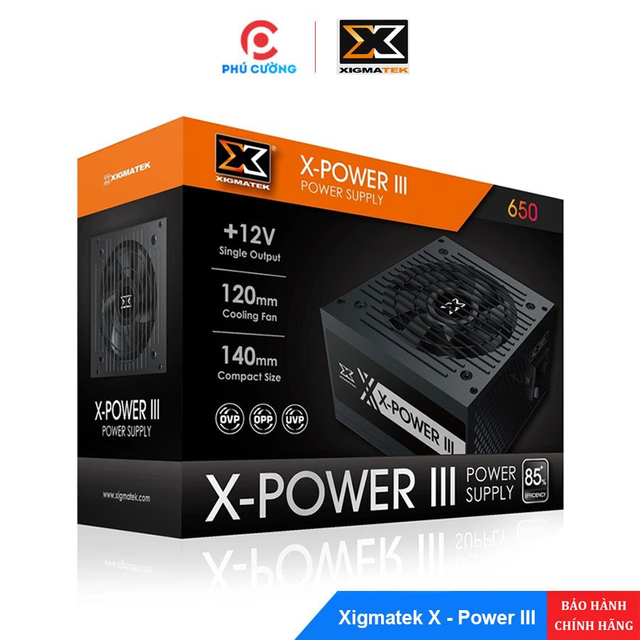 Xigmatek X-Power III 350 / 450 / 650 พาวเวอร์ซัพพลาย | ไฟจริง 250W-600W | ส่วนประกอบพีซีที่ทนทาน