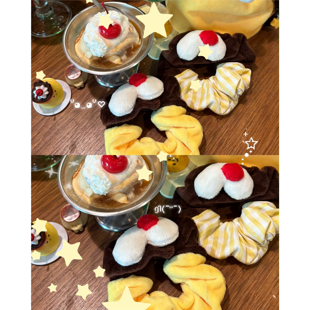 | ยางรัดผม PUDDING | ยางมัดผมพุดดิ้งน่ารักๆ |