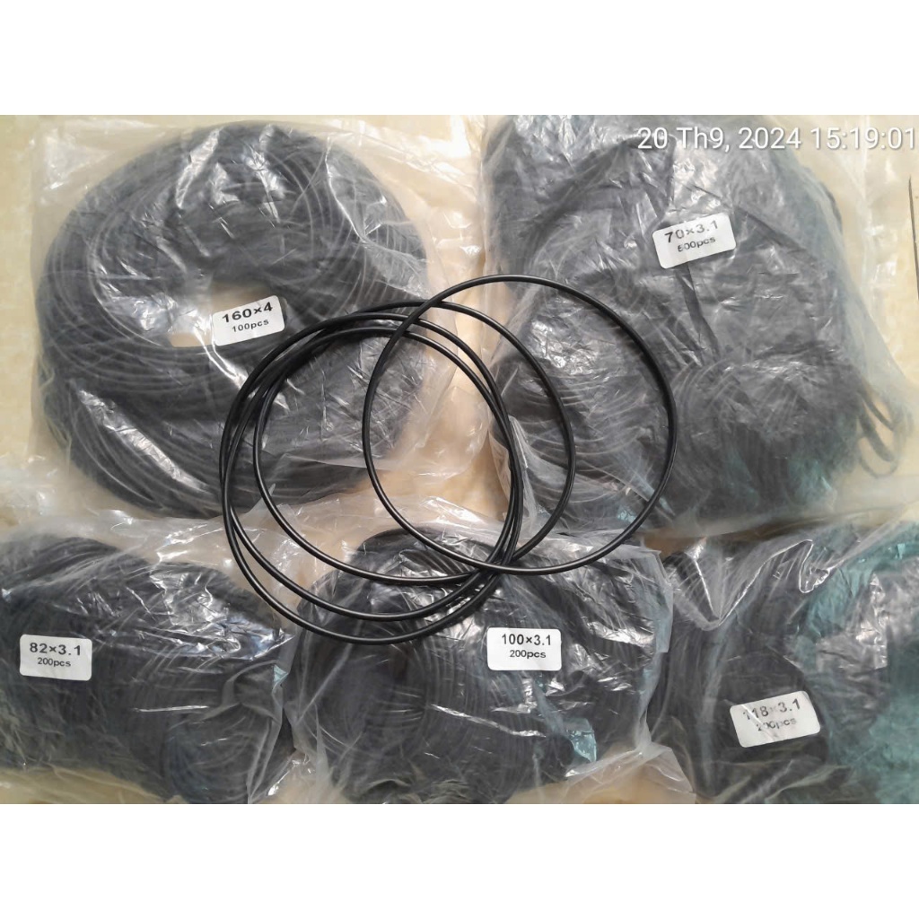 ปะเก็นยาง oring ทนน้ํามันแรงดัน 70x3.1mm,100x3.1mm,1mm..160x4. 200x4 ....