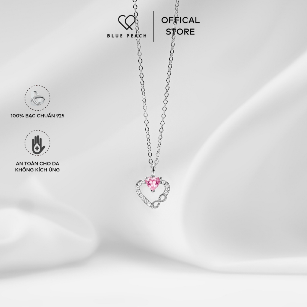 Blue Peach DC Infinity Heart สร้อยคอเงิน V5 - DC1067