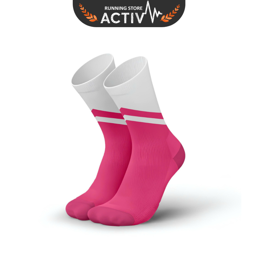 T8 Air Sock Running Socks - สีขาวชมพู