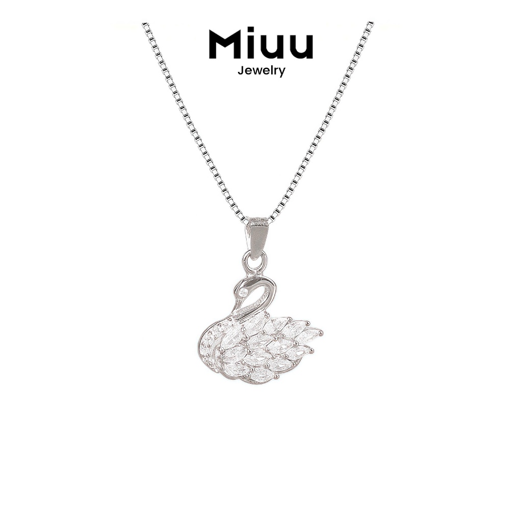 Miuu Jewelry สร้อยคอหงส์ผู้หญิง Yukira Swan FSA 25 สร้อยคอหงส์