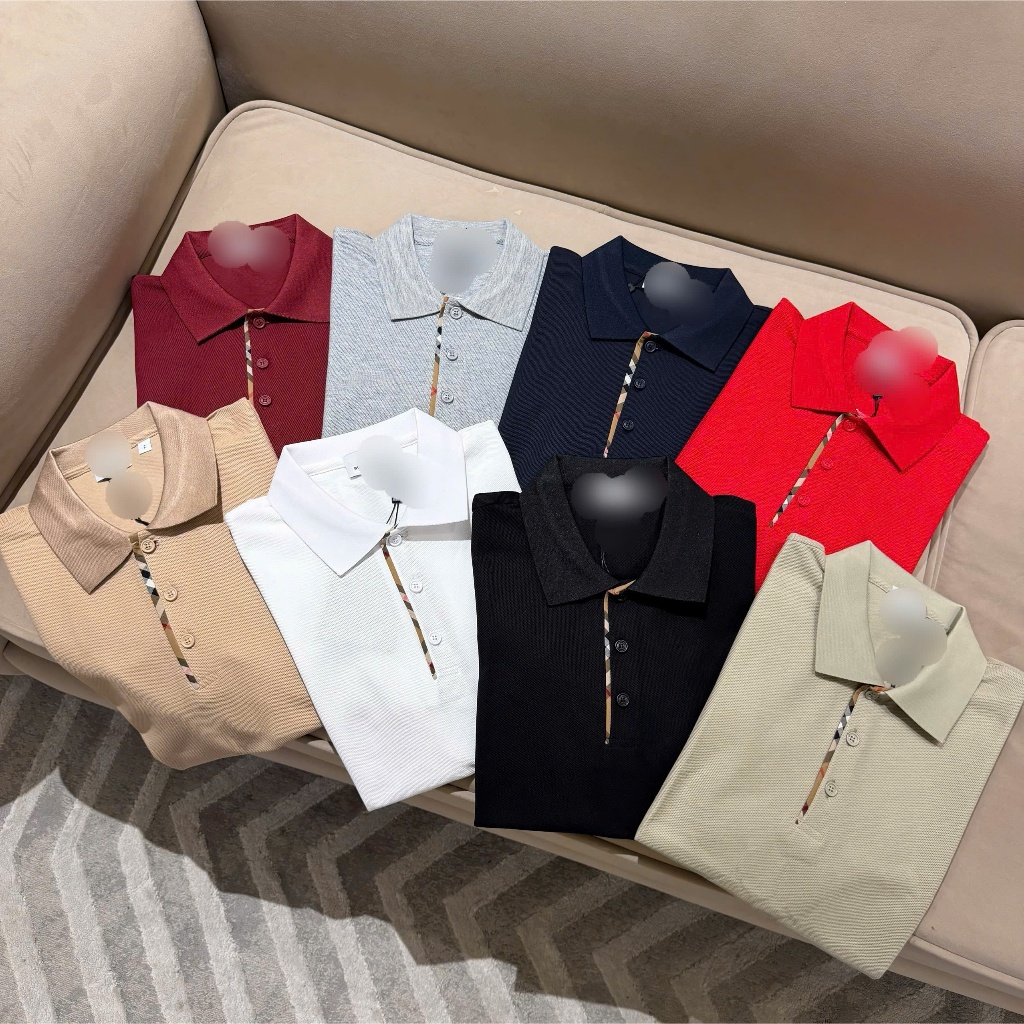 ️[คุณภาพสูง] - เสื้อโปโล B3p B0 R1 ปกธรรมดาลายกระดุมหน้าอกคลาสสิก - QCCC Premium Version