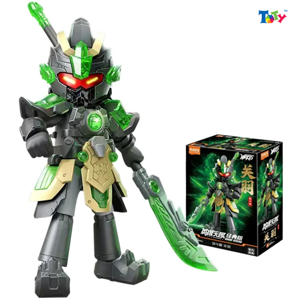 Hero Infinity Blokees Model (Model Kit) - Armor Version (AMV) 11 - Guan Yu (Battle Suit) - EH04