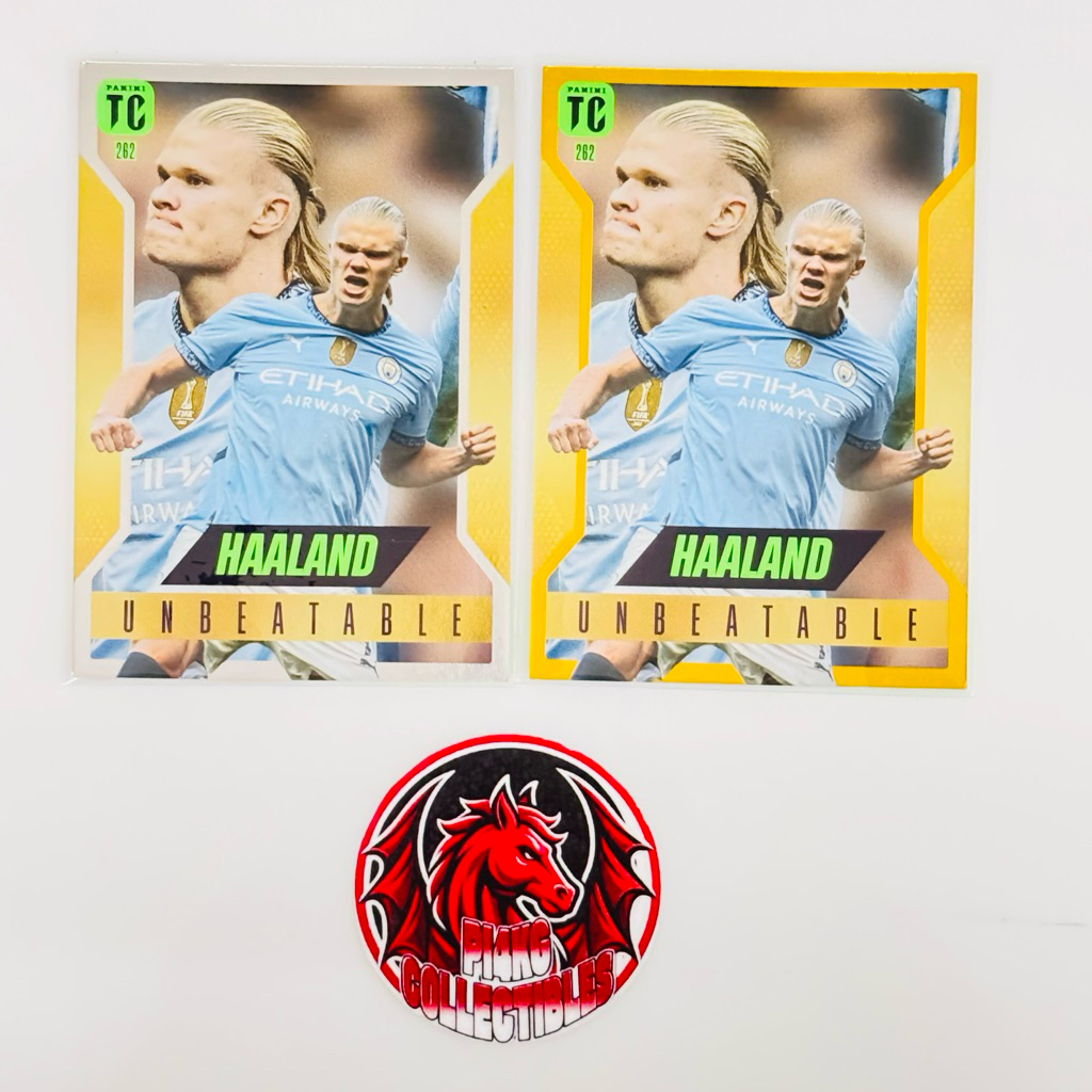[RARE] Haaland Unbeatable Panini Player Card Top class 2024/25 (ฟรีการ์ดสุ่ม + toploader + แขน)