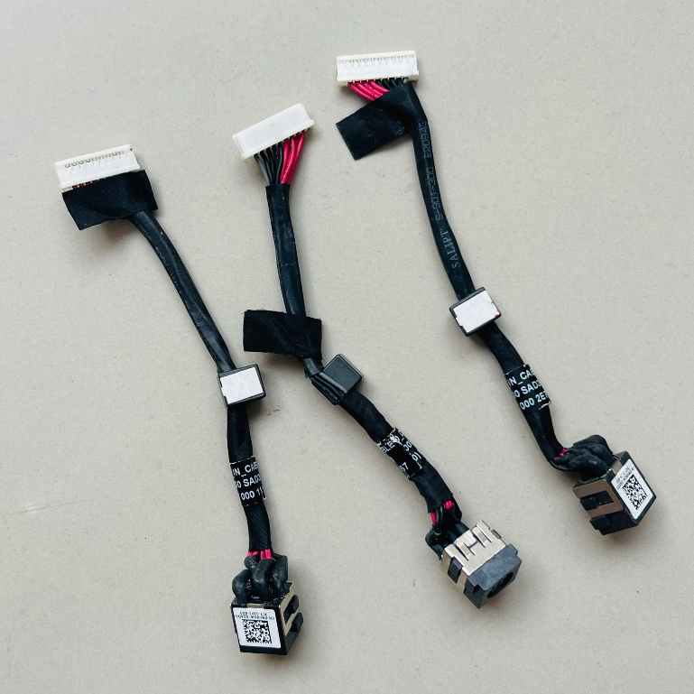 DC Power Jack พร้อมสายเคเบิลสําหรับ Dell M7510 M7520 แล็ปท็อป 0mh9gw Flex สายชาร์จ