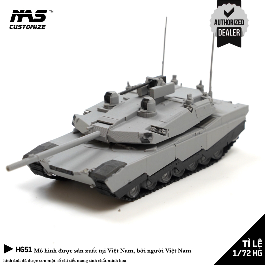 [NAS] รถถัง American HG M1E3 Abrams X รุ่น 1/72 สเกล M1 โมเดลรถถัง Abrams สเกล 1:72 HG