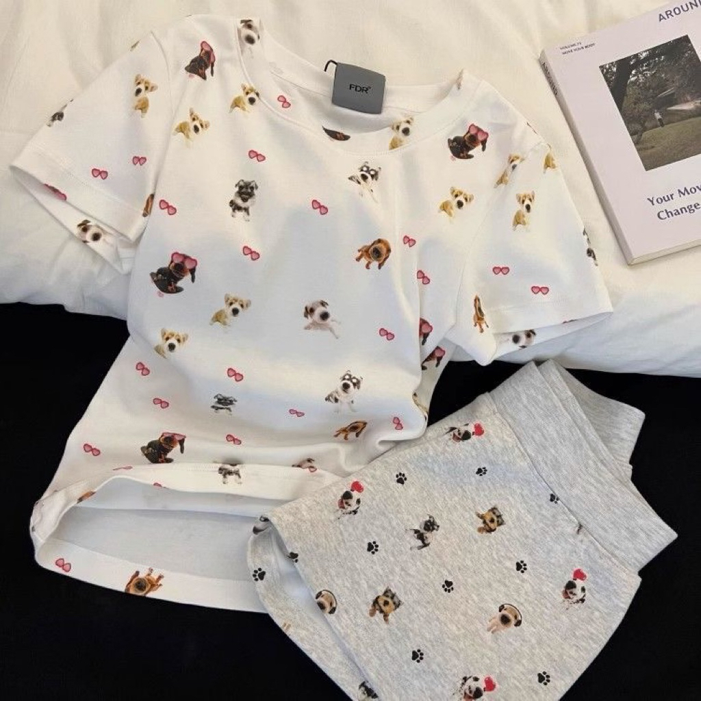 BEAR HEART DOG BEDDING SET