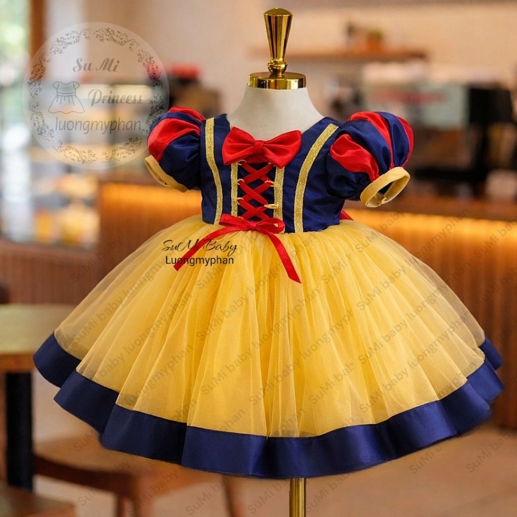 [ สินค้าคุณภาพสูง ] Helloween Snow White ชุดเจ้าหญิงสําหรับทารก [แถมหมุด] - ชุดเจ้าหญิง Snow White