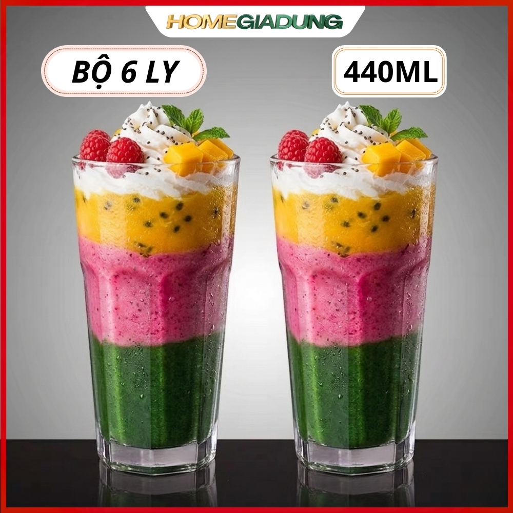 ชุดถ้วยแก้ว YUYUAN 440ml 6 ชิ้น (CODE 13012)