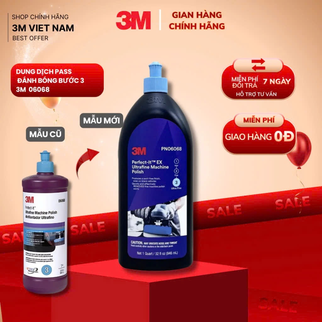 3M Perfect-IT Step 3 Polishing Solution 06068, 32 FL OZ/946 ml