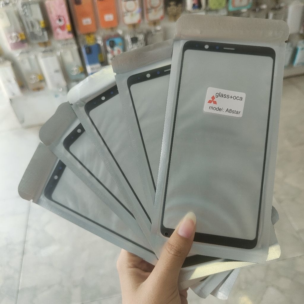 แก้วลามิเนตสําหรับ Samsung A8/ A8 Plus/ A8 Star/ A9/A9Pro +OCA