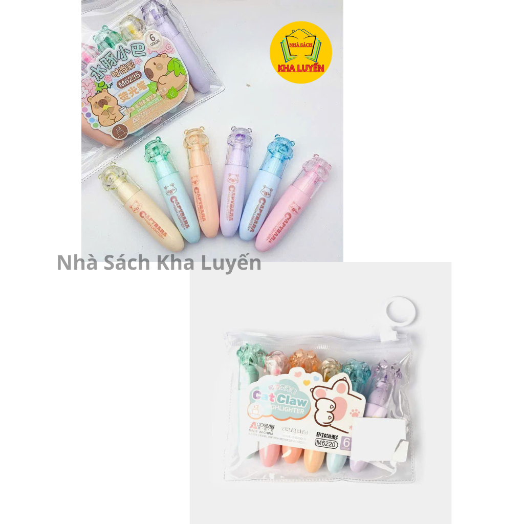 1 กล่อง (6 สี) Aodemei MS M6220-M6235 Series Memory Pen สีหมึกใส ไม่มีรอยเปื้อน