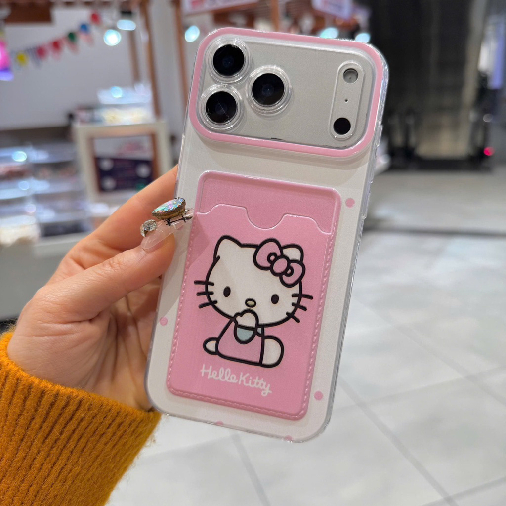 IPhone Case Cute Kawaii Card Wallet Hello Kitty / Cartoon - Sunny Case