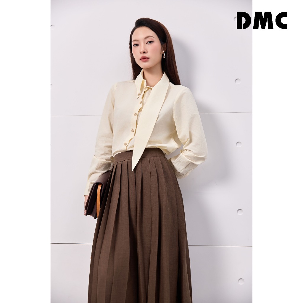 DMC เสื้อคอปกสไตล์ผู้หญิง (เสื้อดิบครีม)