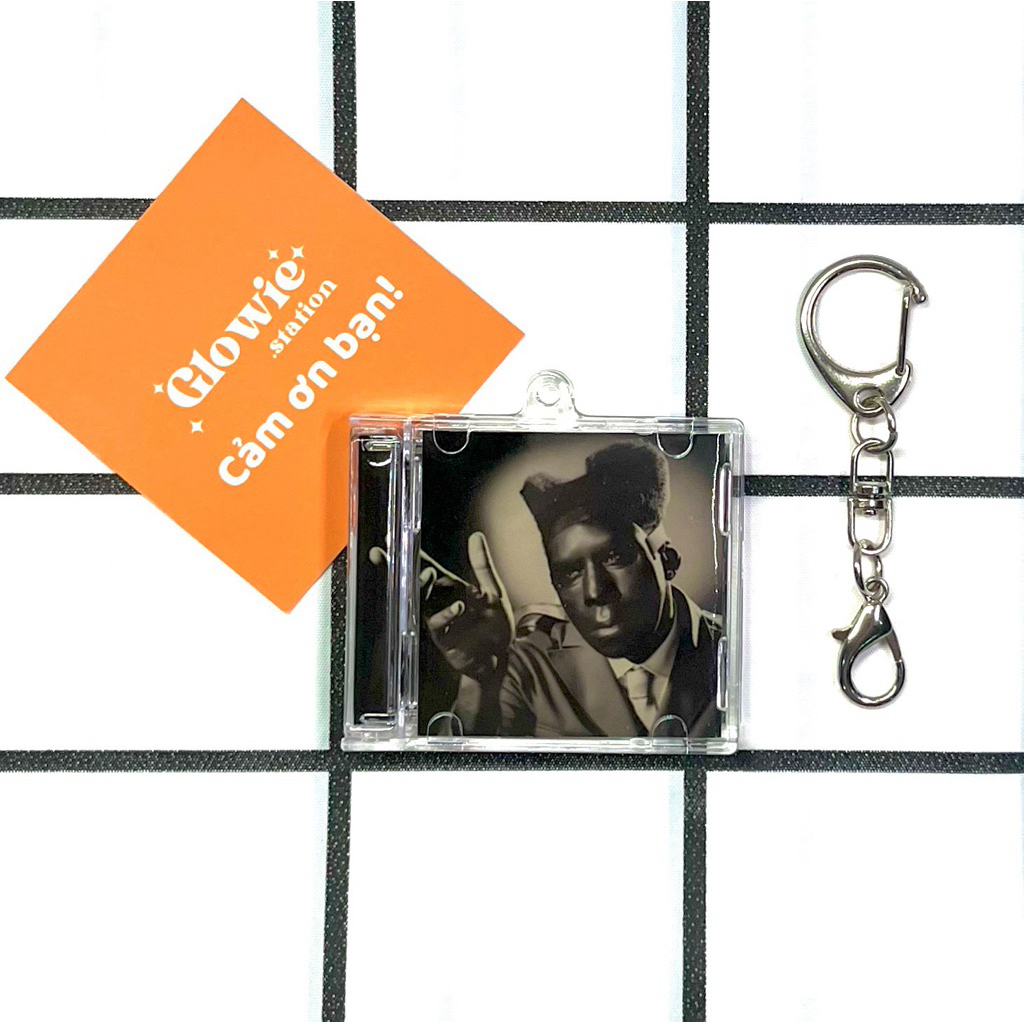 CHROMAKOPIA Mini CD Album Keychain - Tyler, The Creator มี NFC เพื่อสแกนลิงค์เพลง