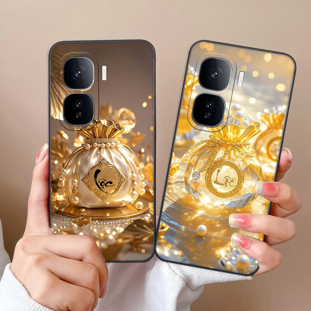 เคสพลาสติกสําหรับ VIVO IQ00 NEO 10 5G พิมพ์ลายดอกบัว พ่อแม่ และโชคลาภ PUU QUI