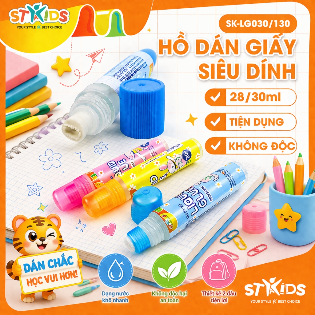 คอมโบน้ําแปะ 3/5/10 ขวด เหนียวสุด 1 จบ - 2 จบ | ความจุ 30มล | Stacom SK_LG030, SK_LG130