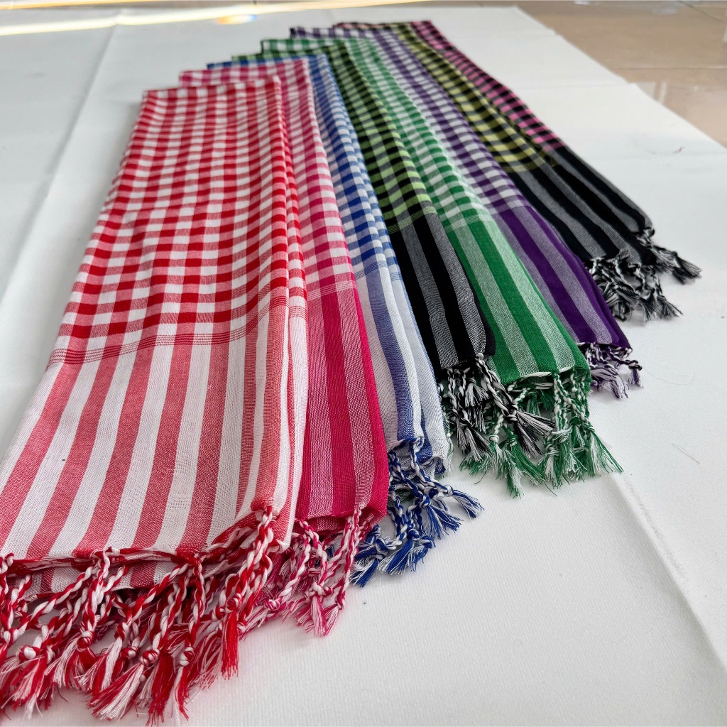 ผ้าโพกหัวใต้ ขนาด 60x1.65ซม. ผ้าคอตตอน มีหลายสี - เทศกาลดั้งเดิม USP