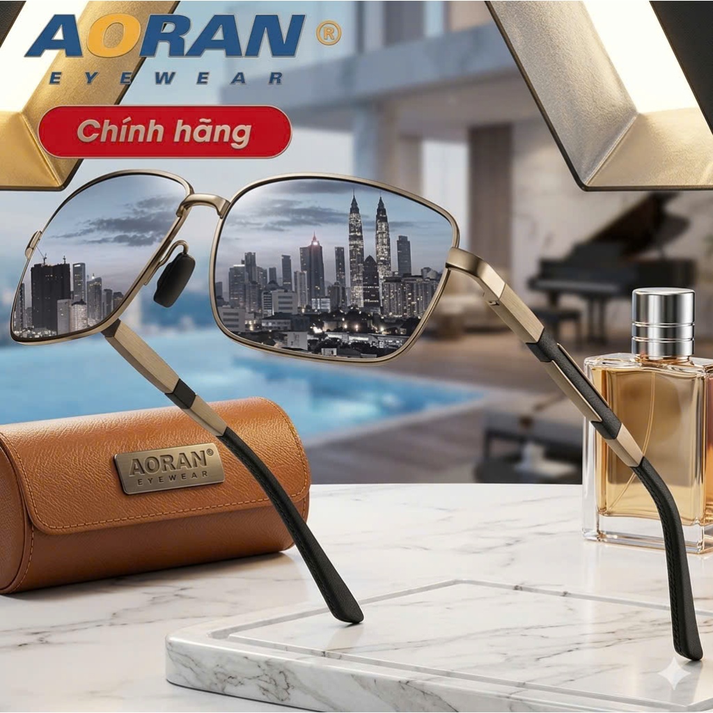 AORAN A585 แว่นกันแดดโพลาไรซ์เปลี่ยนสีได้ทั้งกลางวันและกลางคืน - แว่นตา Kingshop 1 ปี