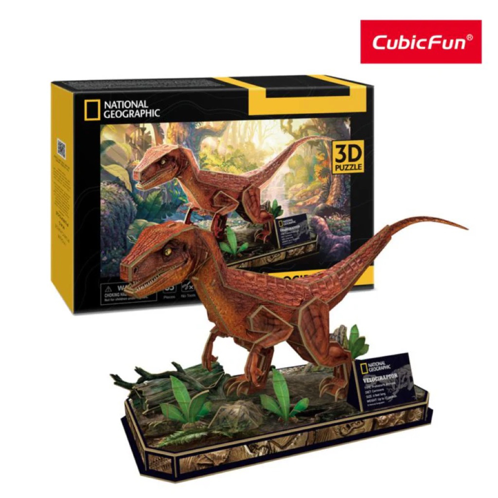 ชุดของเล่นคะน้าไดโนเสาร์ 3 มิติ CUBIC FUN