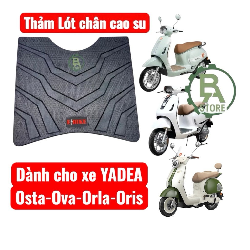 Yadea ORLA, OVA, ORIS, OSTA พรมปูพื้นรถยนต์ไฟฟ้าสําหรับ Yadea Orla, Ova, Oris, Osta ยานพาหนะไฟฟ้า ยางหนา