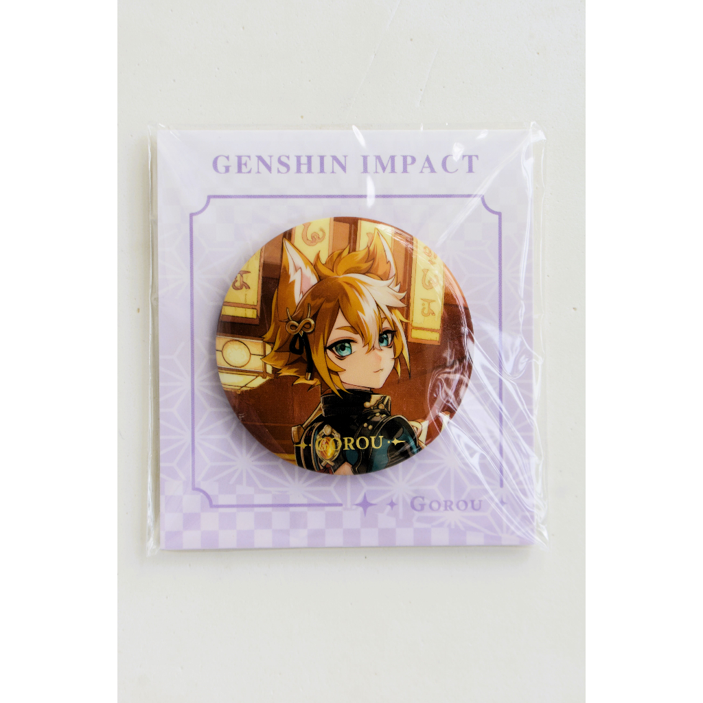 ป้ายตัวละคร Gorou Genshin Impact (ของแท้)
