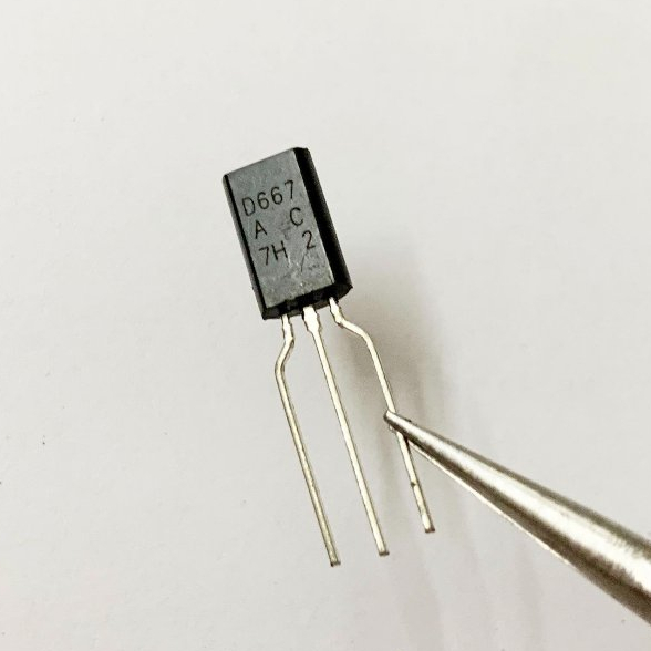 ทรานซิสเตอร์ D667 TO-92L NPN 1A 80V (2SD667 667) (10 ชิ้น)