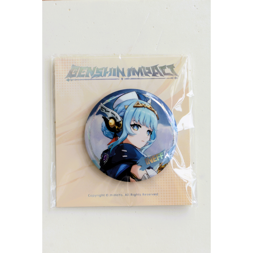 ป้ายตัวอักษร Ineffa Genshin Impact (ของแท้)