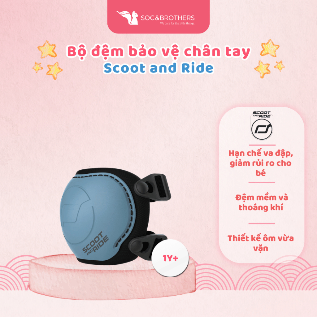 อุปกรณ์ป้องกันแขนขาสําหรับเด็ก Scoot and Ride Size S - socandbrothers
