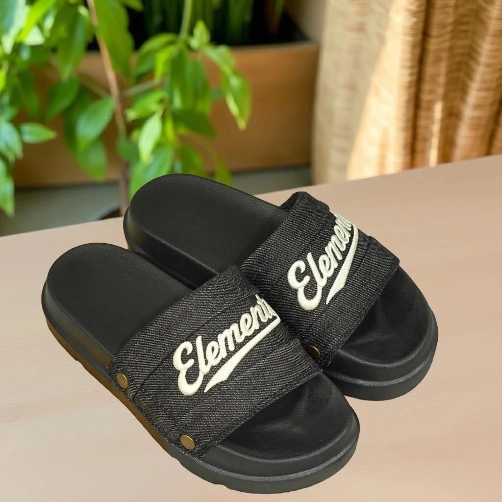 ELements Iconic Denim Unisex Sandals - (Slipper) Elements Flat Sole jeans Sandals for Men and Women 