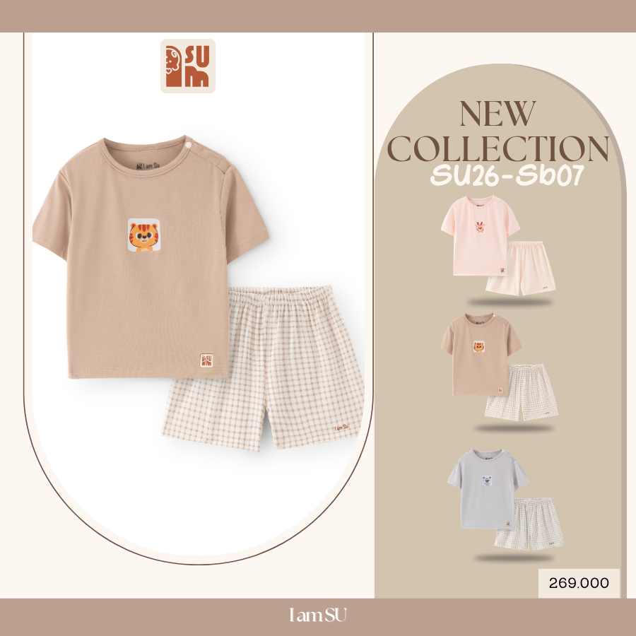 (WIDE SIZE) Jungle Joy - I am Su เสื้อผ้าเด็กชายและเด็กหญิงไม้ไผ่ออร์แกนิกสําหรับเด็กทารก 9 เดือน - 