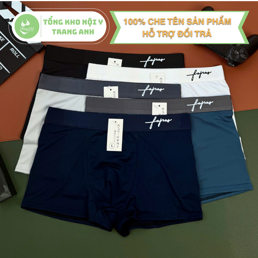 Combo of 5 Fapas Signature Mens Boxer ชุดชั้นใน, Multi-Dimensional Elastic Masculine ต้นขากางเกง BXN