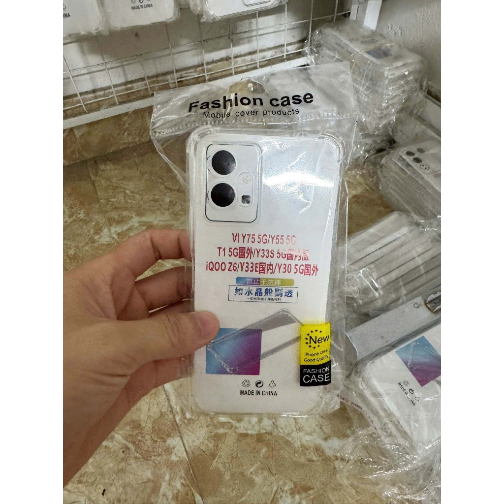 Vivo Y75 5G / Y55 5G / Y30 5G เคสกันกระแทกแบบใสสําหรับการป้องกันที่ครอบคลุม