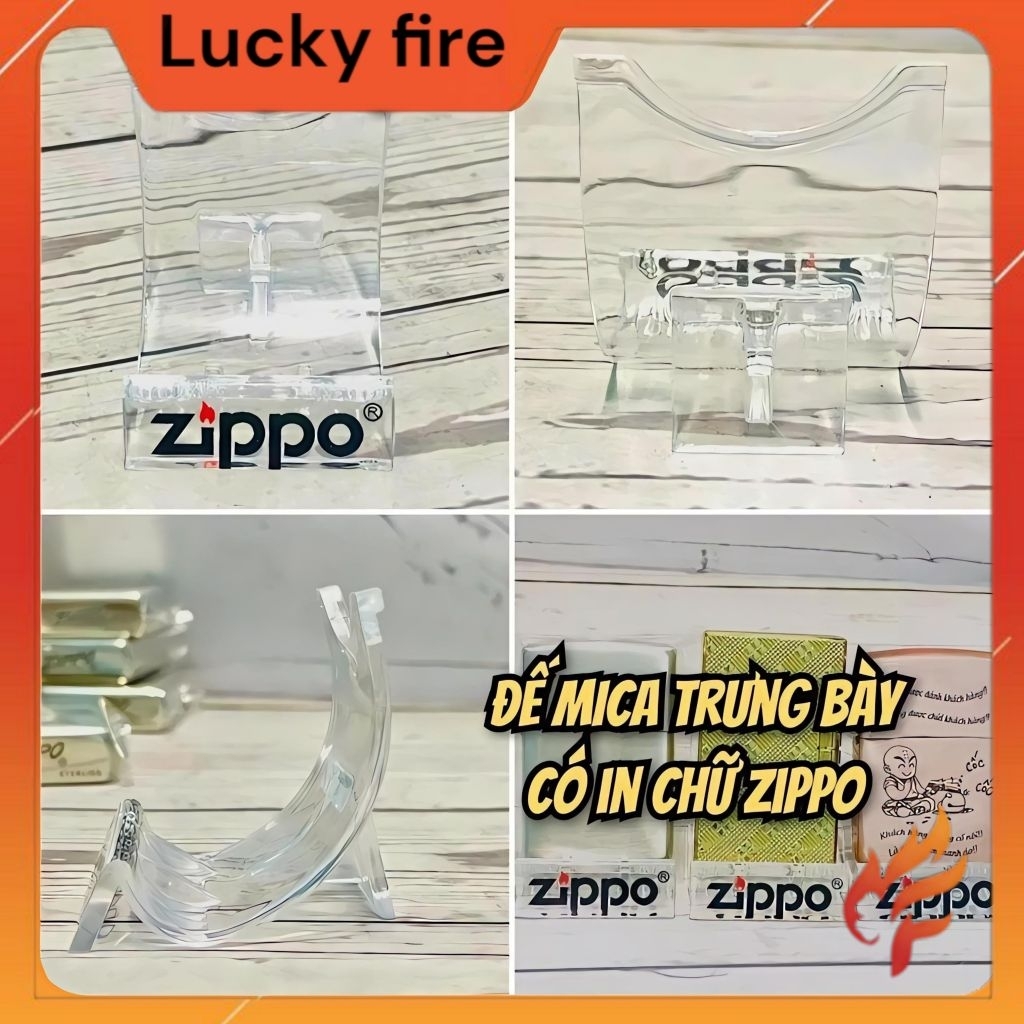 ขาตั้ง Zippo ขาตั้งไมก้าโชว์ Zippo พร้อมข้อความ