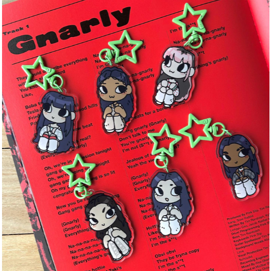พวงกุญแจ Katseye Gnarly