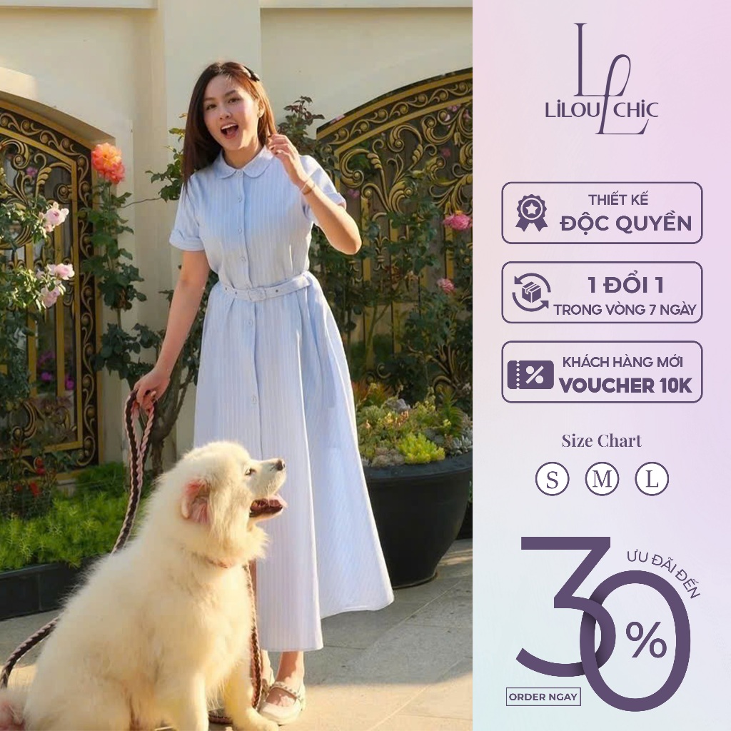 LILOU ชุดเดรสแม็กซี่คอปกเปิดลายสก๊อต CHIC แม็กซี่เดรสผู้หญิงคุณภาพสูง 2026 LL-VTN4226