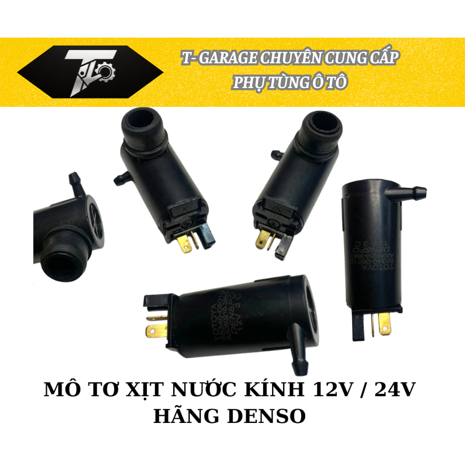 [GOOD PRODUCT] มอเตอร์ปั๊มน้ําซักผ้า สเปรย์กระจก สําหรับรถผู้โดยสาร 4-7 ที่นั่ง รถบรรทุก Denso 12V -