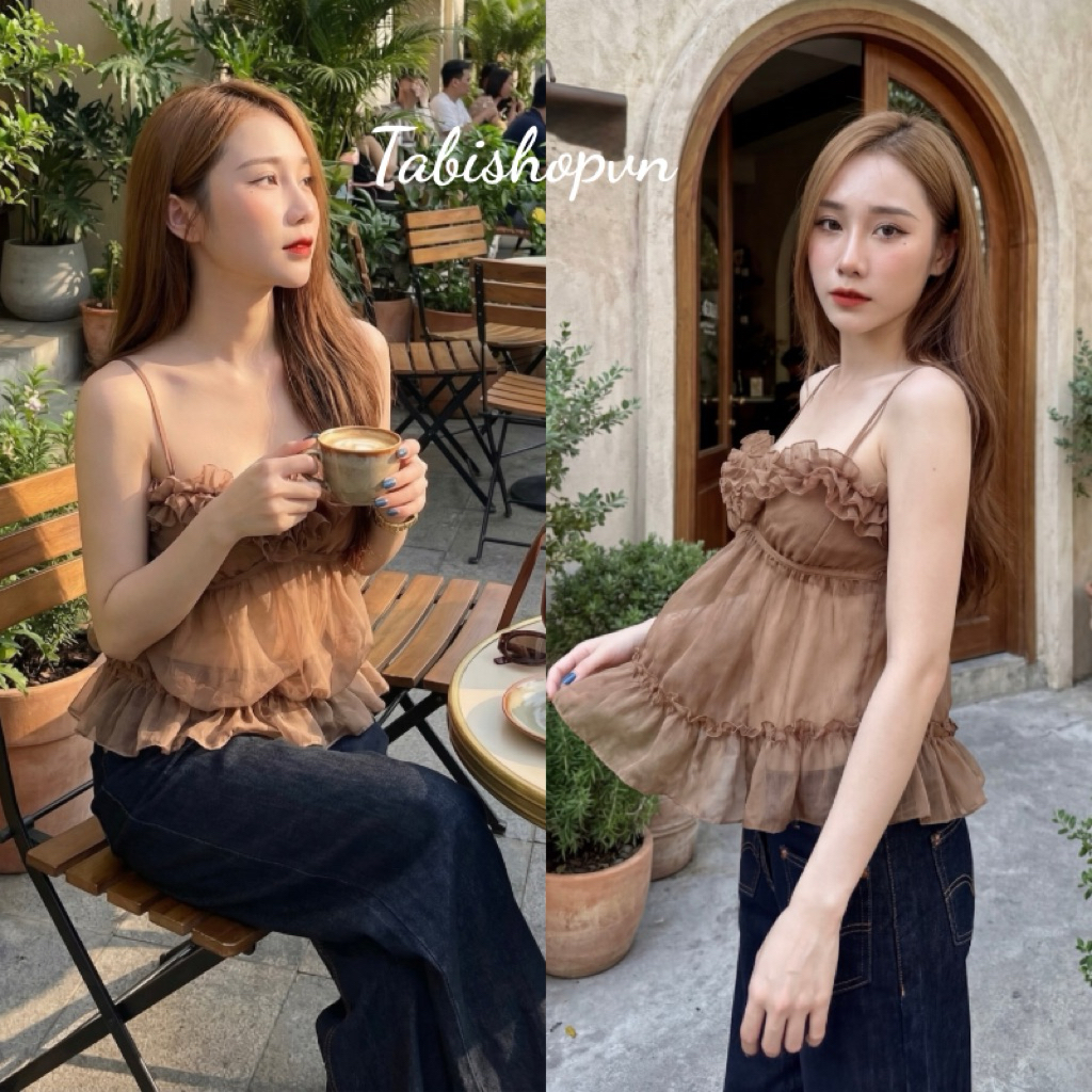 เสื้อเชิ้ตผู้หญิง 2 ชิ้น อกระบายเอว ร้านตา เสื้อเชิ้ตผู้หญิงเซ็กซี่สําหรับออกนอกบ้านในฤดูร้อน เที่ยวทะเล ไปเที่ยว (295) – โปรปัง
