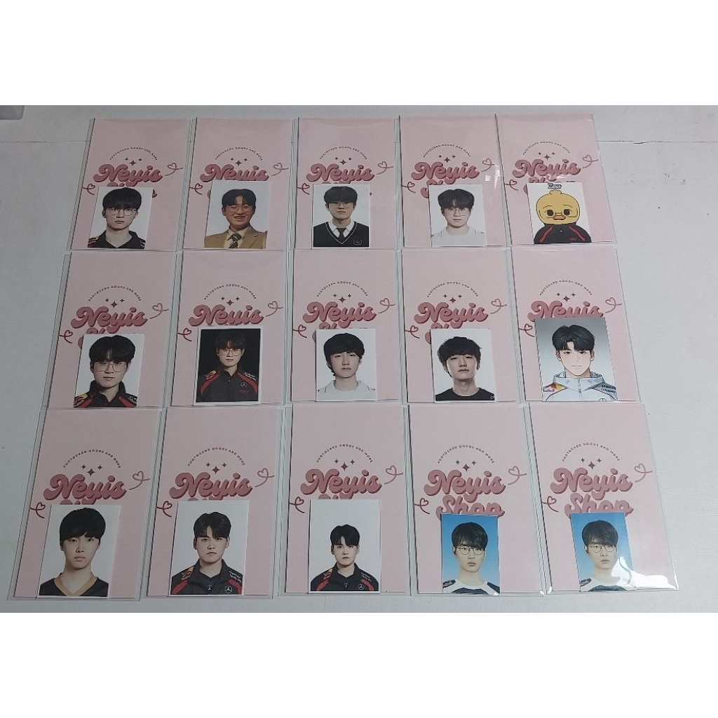 รูปบัตรประจําตัวประชาชน LCK, T1, HLE, สมาชิก LPL