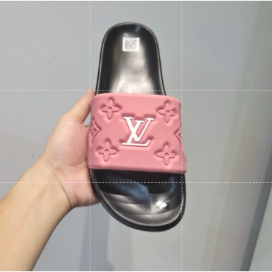 Louis - Vuitton Mens Summer Sandals with Rubber Pink Beautiful - รองเท้าแตะผู้ชาย LV with Pu Sole An