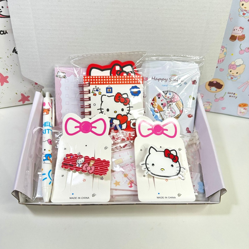 ชุดของขวัญศึกษา Hello Kitty สุดน่ารัก - เหมาะสําหรับวันหยุดและผู้ประกาศข่าว.- T41