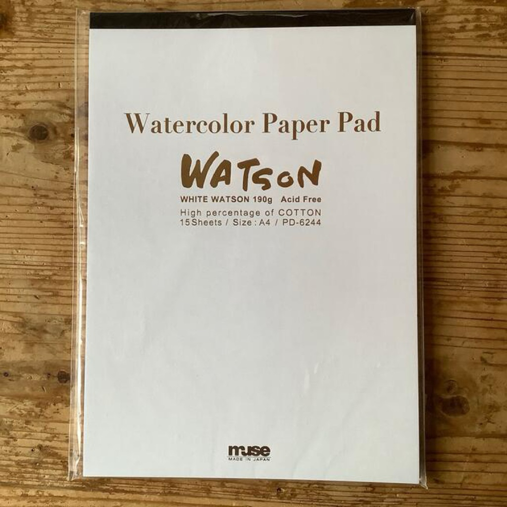 [Huta Art] Waston Paper Pad กระดาษสีน้ําระดับพรีเมียม 190g A4 File