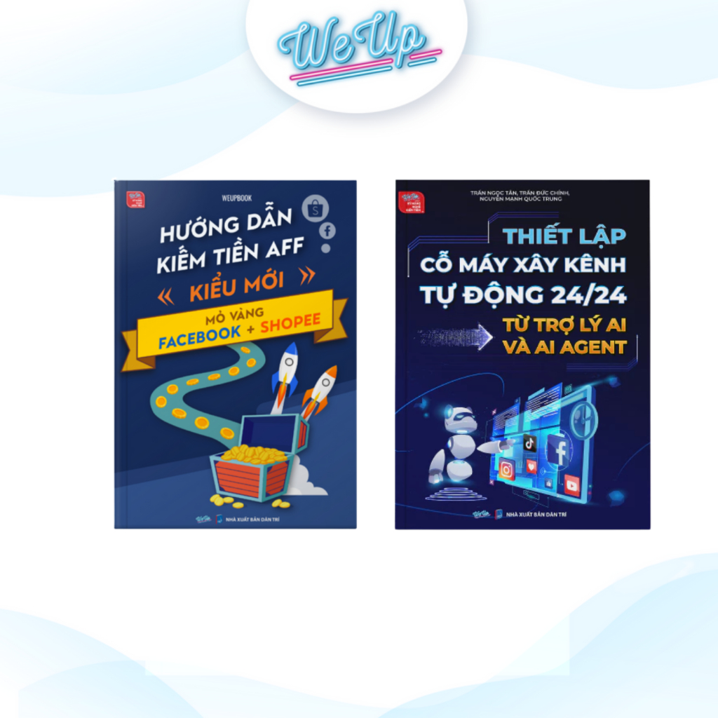 คอมโบ 2 เล่ม: คู่มือทําเงิน AFF รูปแบบใหม่ + การตั้งค่าเครื่องก่อสร้างช่องอัตโนมัติ 24/24 จาก AI และ
